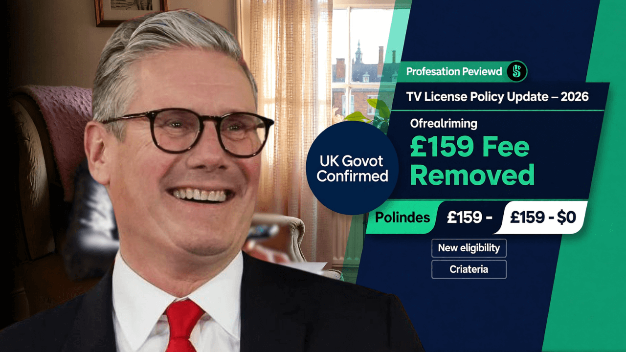 Free TV Licence Approved for Over‑60s as UK Govt Reveals New Criteria