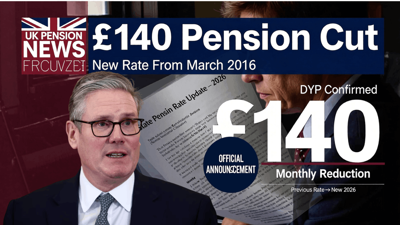 £140 Cut to State Pension Confirmed by DWP – New Rate Starts March 2026