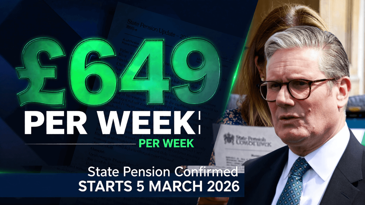 £649 Weekly State Pension Confirmed by DWP – Payments Begin 5 March 2026
