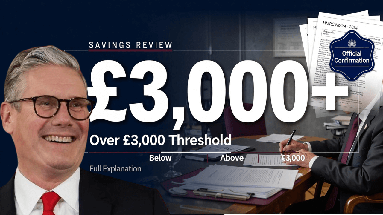 HMRC Officially Issues Notices to UK Pensioners With Over £3,000 in Savings – Full Explanation