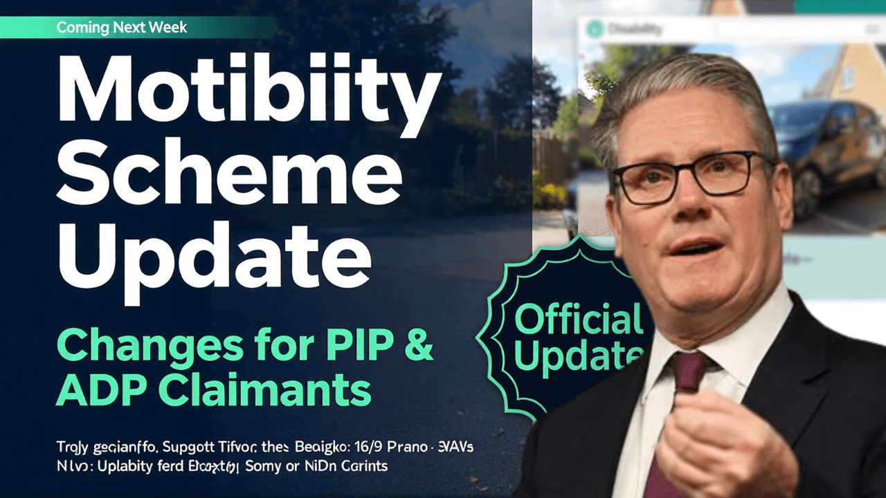 Motability Scheme Update – New Changes for PIP & ADP Claimants Coming Next Week