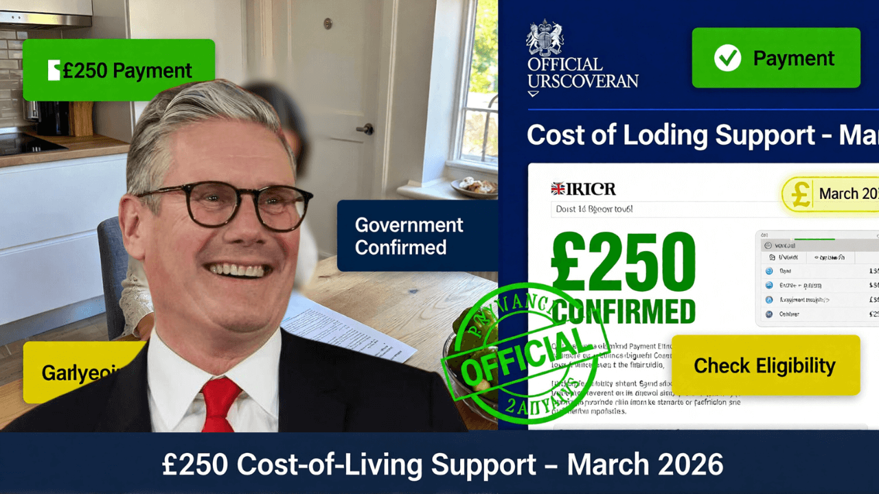 UK £250 Cost‑of‑Living Payment Confirmed for March 2026 – Full Eligibility Details