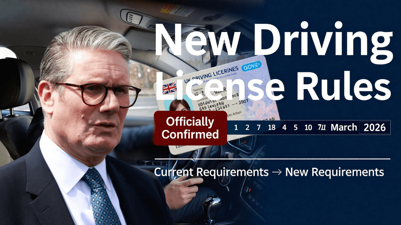 UK Government Officially Confirms New Driving Licence Rules for Over‑70s From March 2026